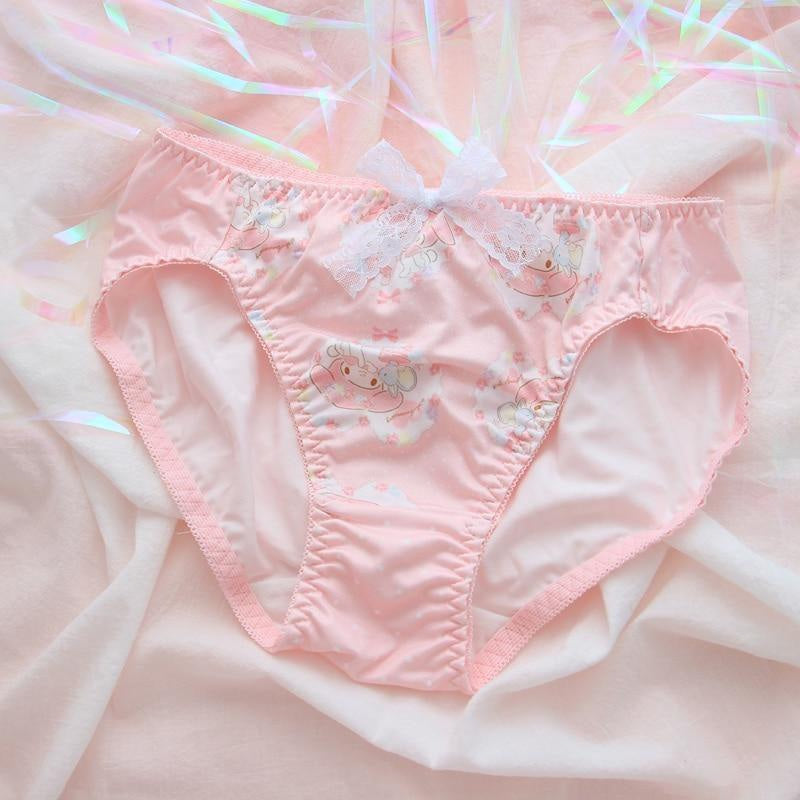 Kawaii pink my melody sanrio lingerie set ruffled cute