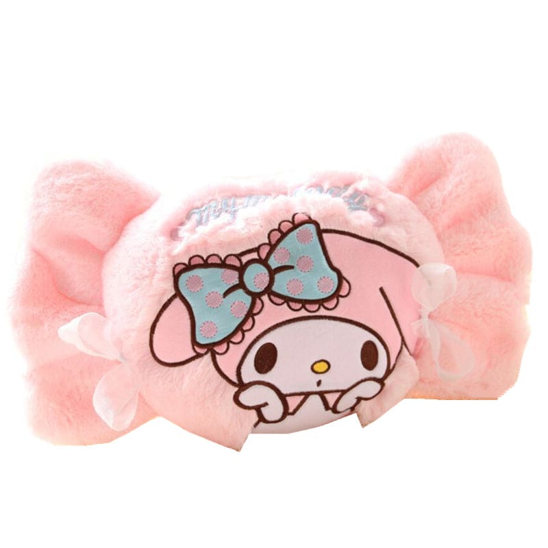 Kawaii pink plush fairy kei decorative throw pillows candy shaped and star