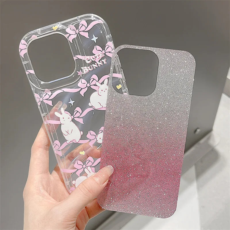 Pink ribbon bunny iphone case - bows - bunny - iphone - kawaii - phone case