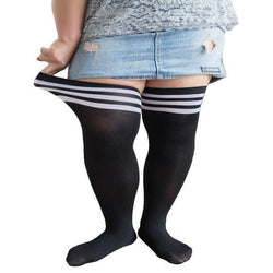 Plus size school girl stockings - knee high - nylons - school girl - socks