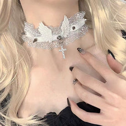 Praise the angels choker - angelcore - choker - collar - fairycore