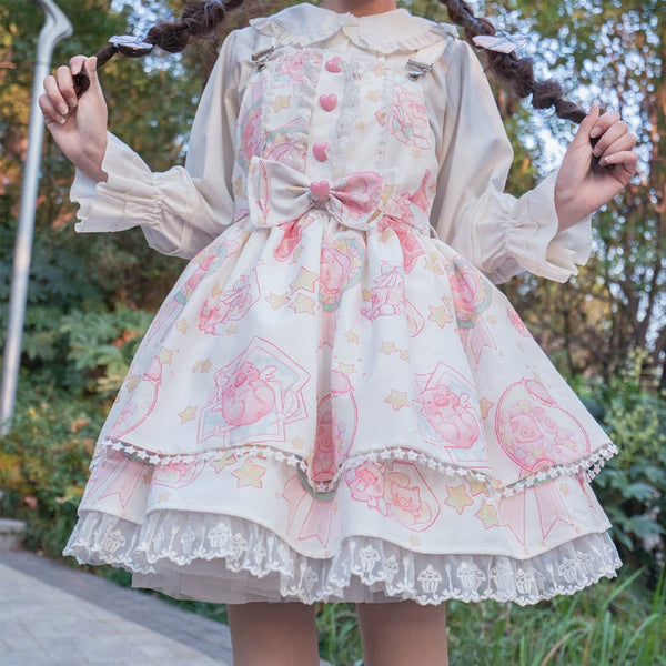 Pretty piggy dress - dress - jsk - kawaii - lolita