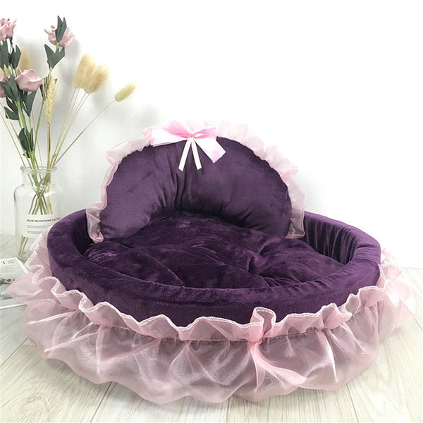 Princess pet bed - bed - bows - dog - kawaii - lace