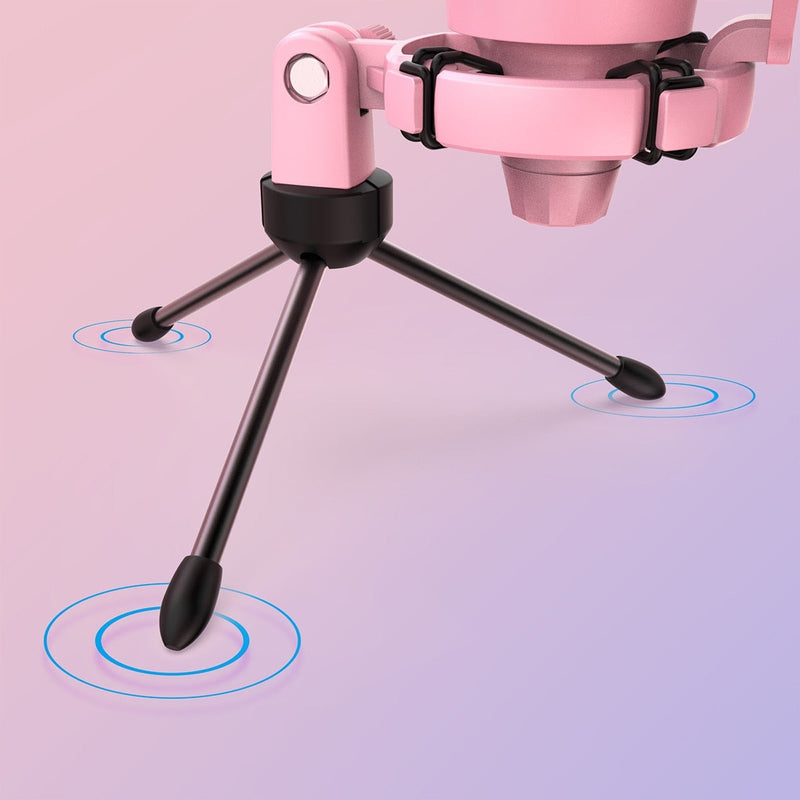 Professional pink streaming microphone - egirl - egirls - electronics - gamer -