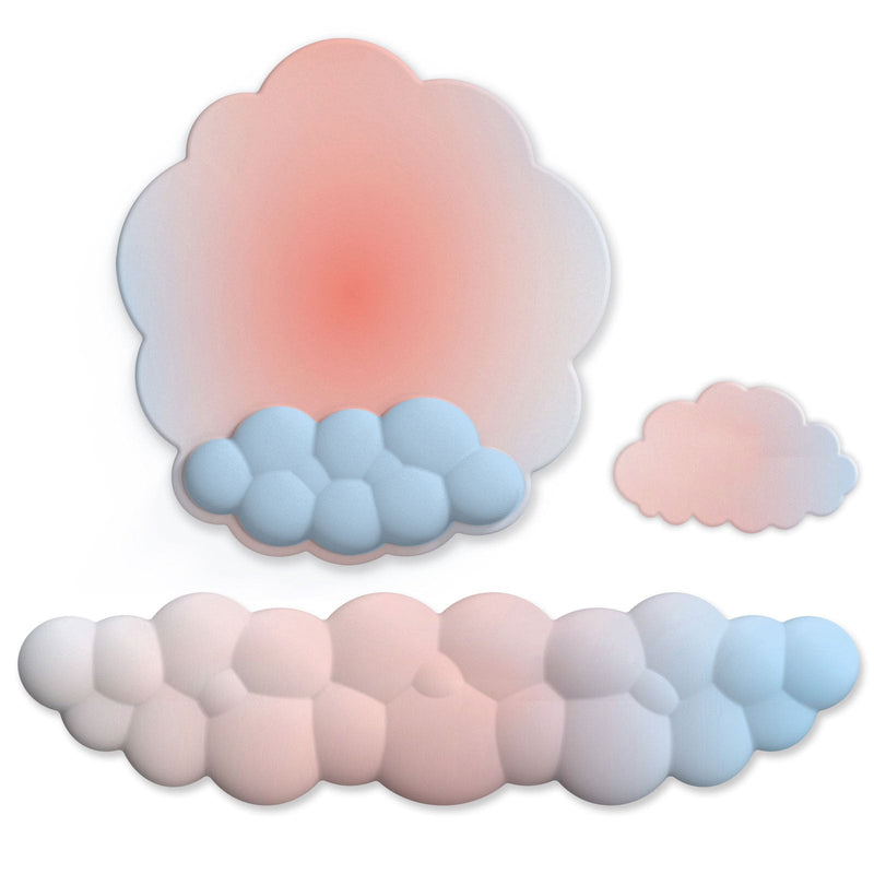 Puffy cloud pastel wrist rest - gaming - kawaii - mouse pad - pastel - wrist rest