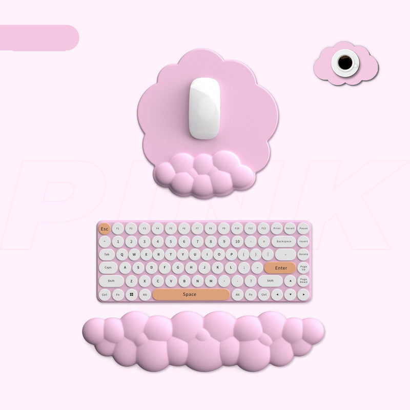 Puffy cloud pastel wrist rest - gaming - kawaii - mouse pad - pastel - wrist rest