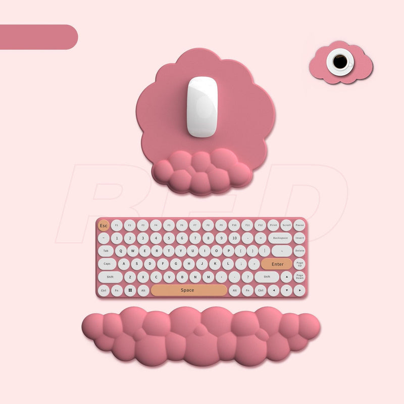 Puffy cloud pastel wrist rest - gaming - kawaii - mouse pad - pastel - wrist rest