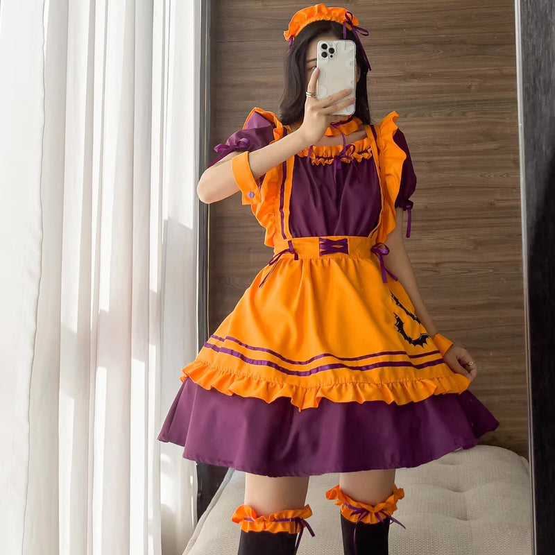 Pumpkin queen maid cosplay dress - bat - bats - cosmetic - cosplay - costume