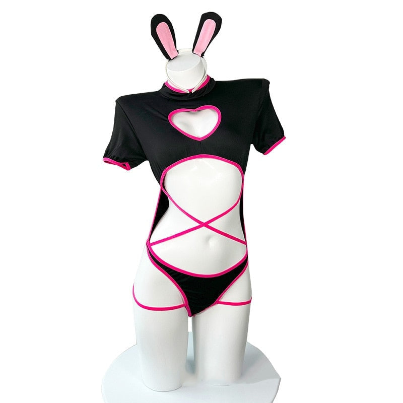 Punk bunny onesie - bodysuit - bodysuits - bunny girl - girls - cosplay