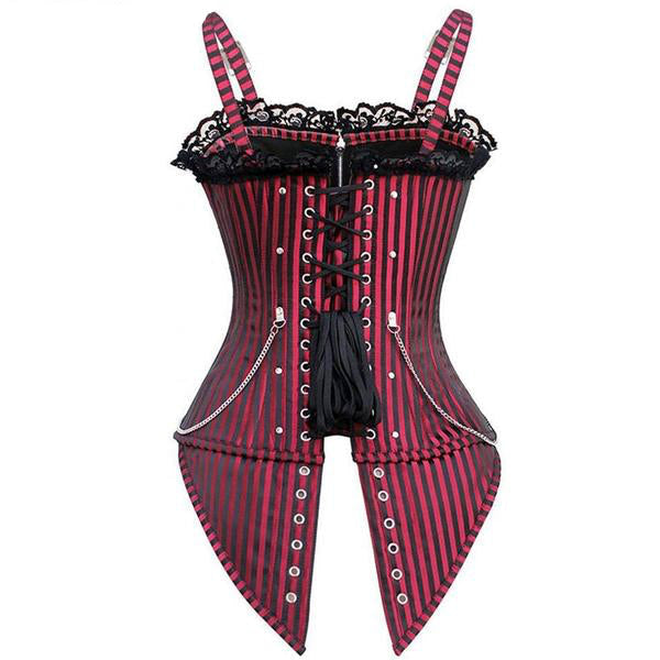 Punk rock corset - buckled - corset - corseted - corsetted - dark fashion