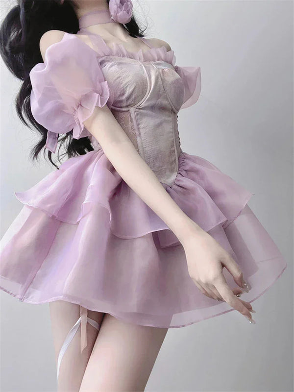 Purple ethereal fairy dress - dress - ethereal - fairycore - kawaii - lolita