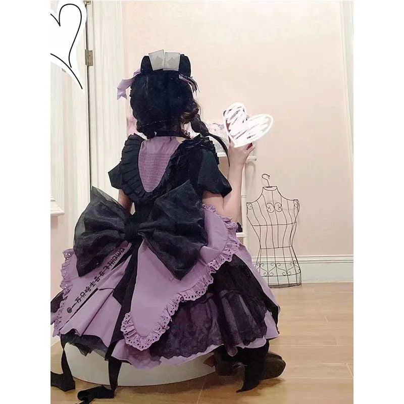 Purple Spade Halloween Gothic Cosplay Dress | Kawaii Babe S Purple Spade Halloween Gothic Cosplay Dress | Kawaii Babe S