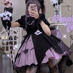 Purple Spade Halloween Gothic Cosplay Dress | Kawaii Babe S Purple Spade Halloween Gothic Cosplay Dress | Kawaii Babe S