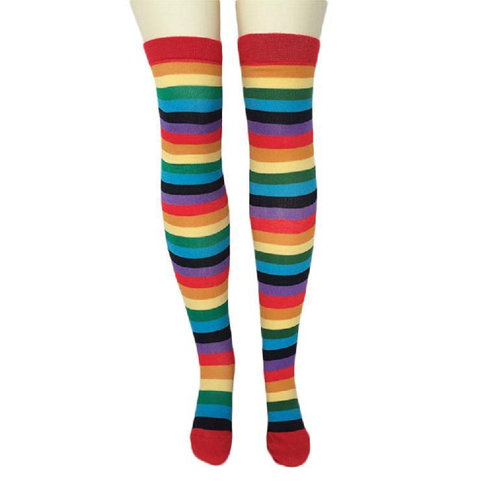 Rainbow Knee Socks Thigh High Stockings Gay Pride Kawaii Babe