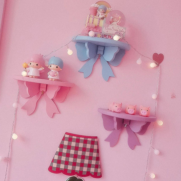 Ribbon display shelves (2 pcs) - cabinets - kawaii - shelf - shelves - shelving