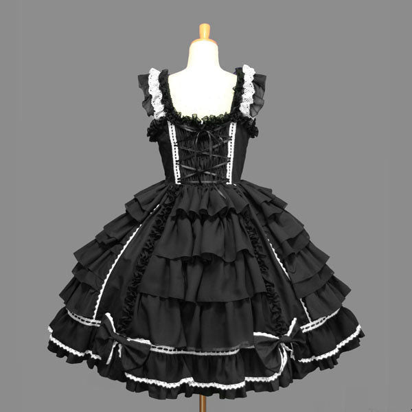 Royal Victorian Lolita Princess Dress Gown EGL Classic | Kawaii Babe Black & Pink / XXL Royal Victorian Lolita Princess Dress Gown EGL Classic | Kawaii Babe Black & Pink / XXL
