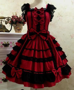 Royal Victorian Lolita Princess Dress Gown EGL Classic | Kawaii Babe Black & Pink / XXL Royal Victorian Lolita Princess Dress Gown EGL Classic | Kawaii Babe Black & Pink / XXL
