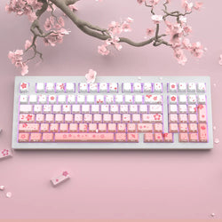 Sakura blossom backlit key caps full set - cherry blossom - japanese blossoms - light up - sakura