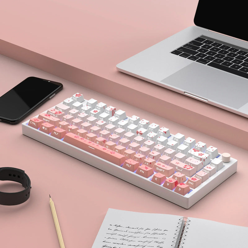 Sakura blossom backlit key caps full set - cherry blossom - japanese blossoms - light up - sakura