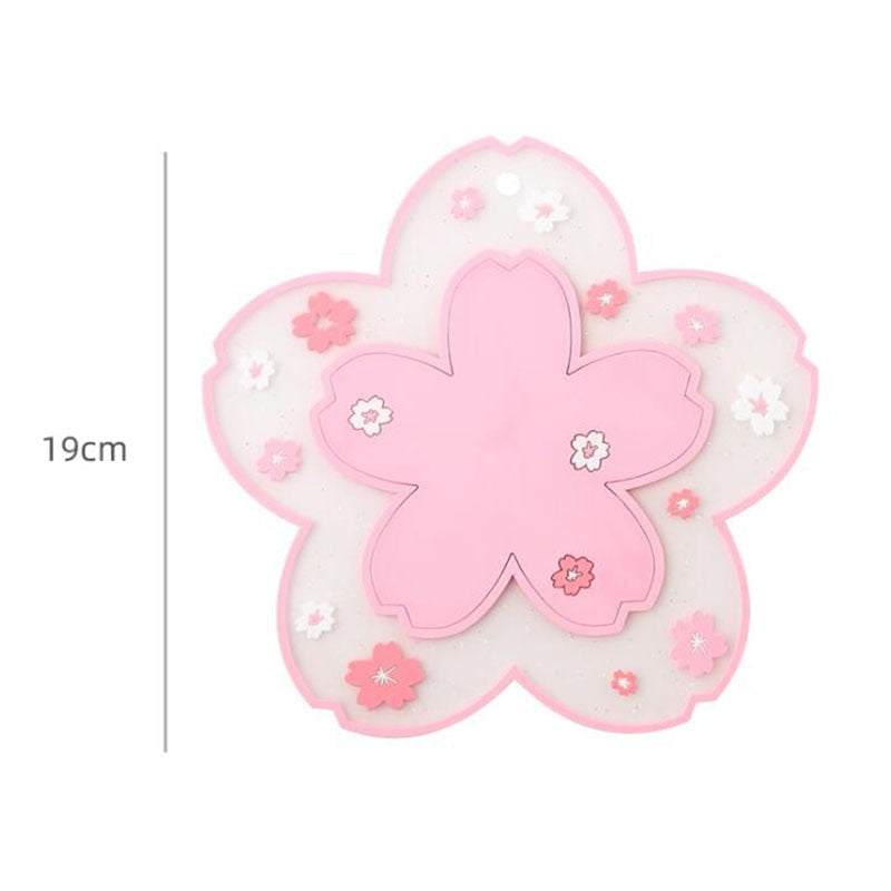 Sakura blossom coasters - cherry blossom - drink coasters - drinkware - kawaii - kitchenware