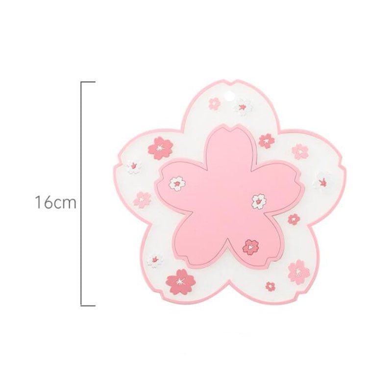 Sakura blossom coasters - cherry blossom - drink coasters - drinkware - kawaii - kitchenware