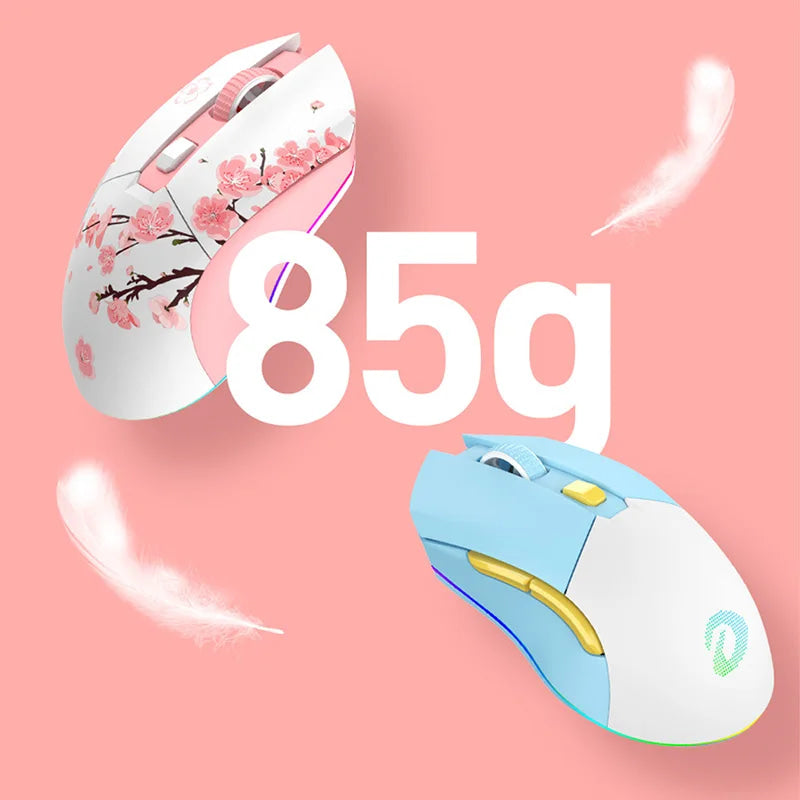 Sakura blossom gaming mouse - cherry blossom - gaming mouse pad - japanese blossoms - led - light up