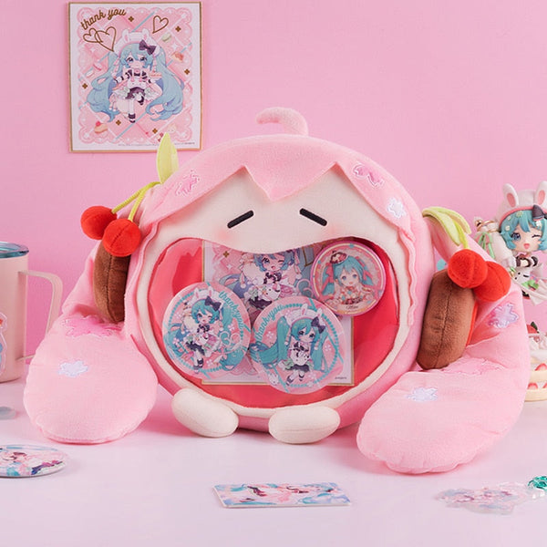 Sakura blossom hatsune miku backpack - anime - bag - cherry - blossom - hanbag