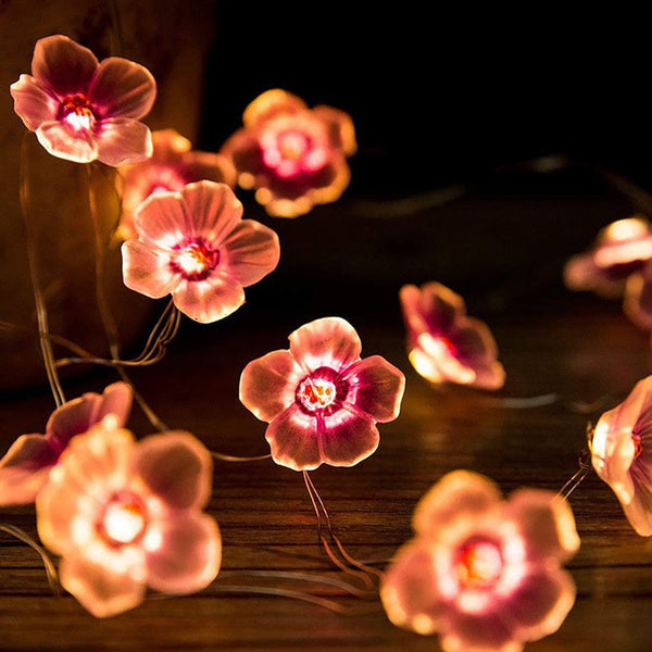 Sakura blossom string lights - cherry blossom - ethereal - floral - flower - home decor