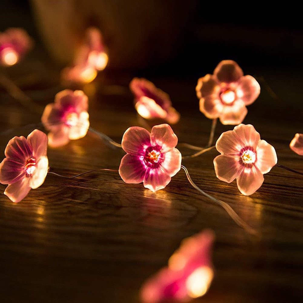 Led Cherry String Light Sweet Sakura Cherry Blossom LED String Lights | Kawaii Babe