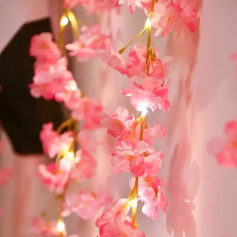 Sakura blossom string lights - cherry blossom - home decor - kawaii - led