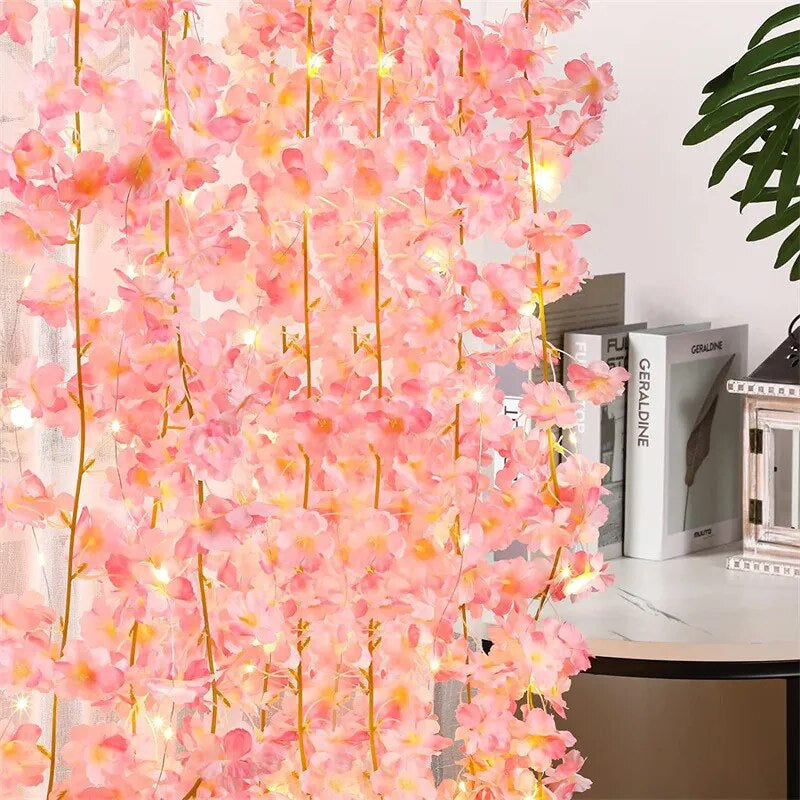 Sakura blossom string lights - cherry blossom - home decor - kawaii - led