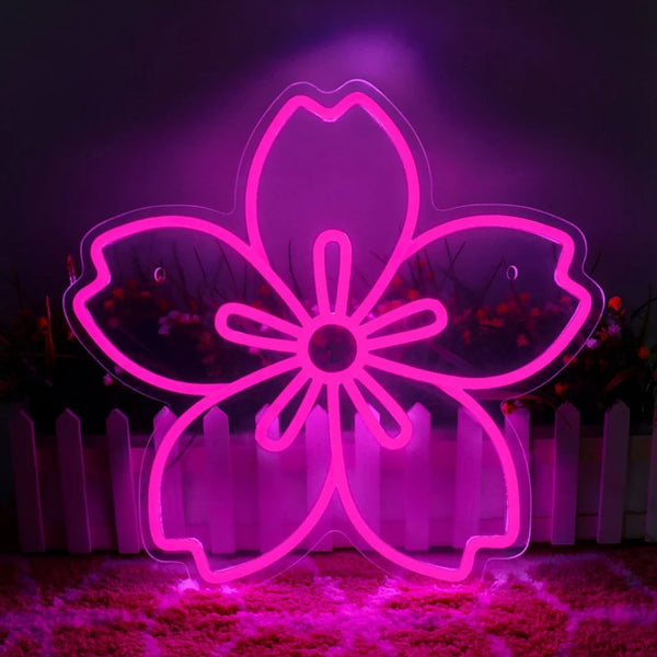 Sakura flower kawaii neon sign - decoration - display lights - kawaii - led - light up sign