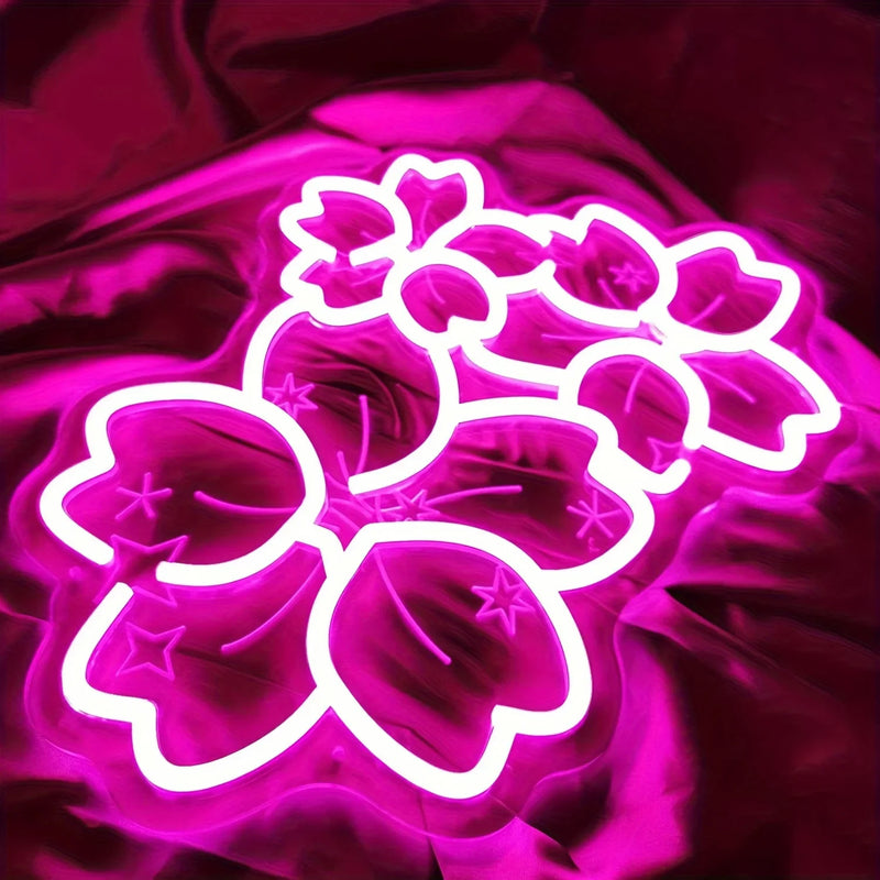 Sakura flower kawaii neon sign - decoration - display lights - kawaii - led - light up sign