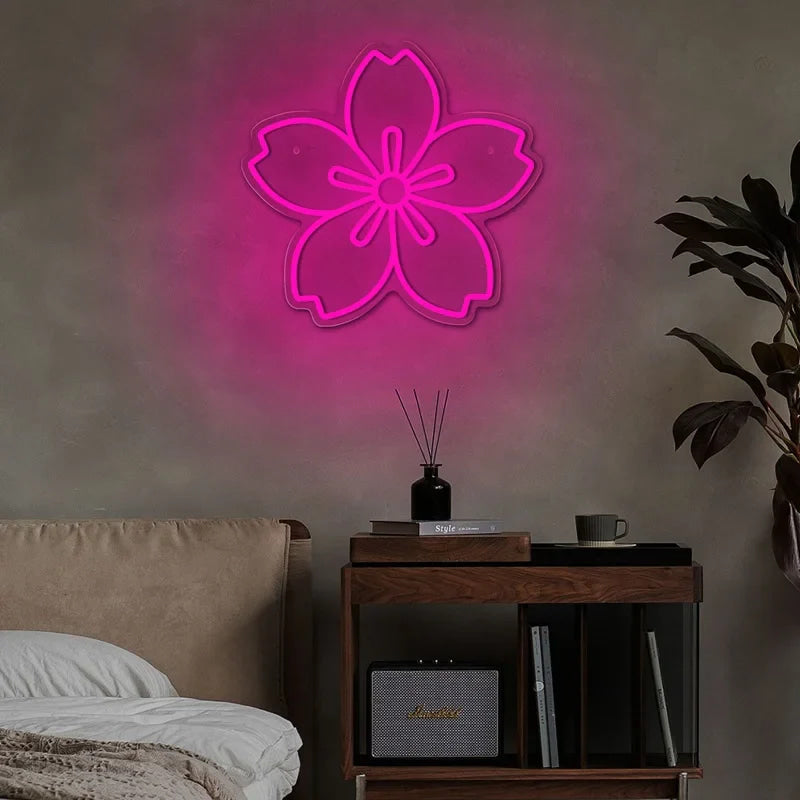 Sakura flower kawaii neon sign - decoration - display lights - kawaii - led - light up sign