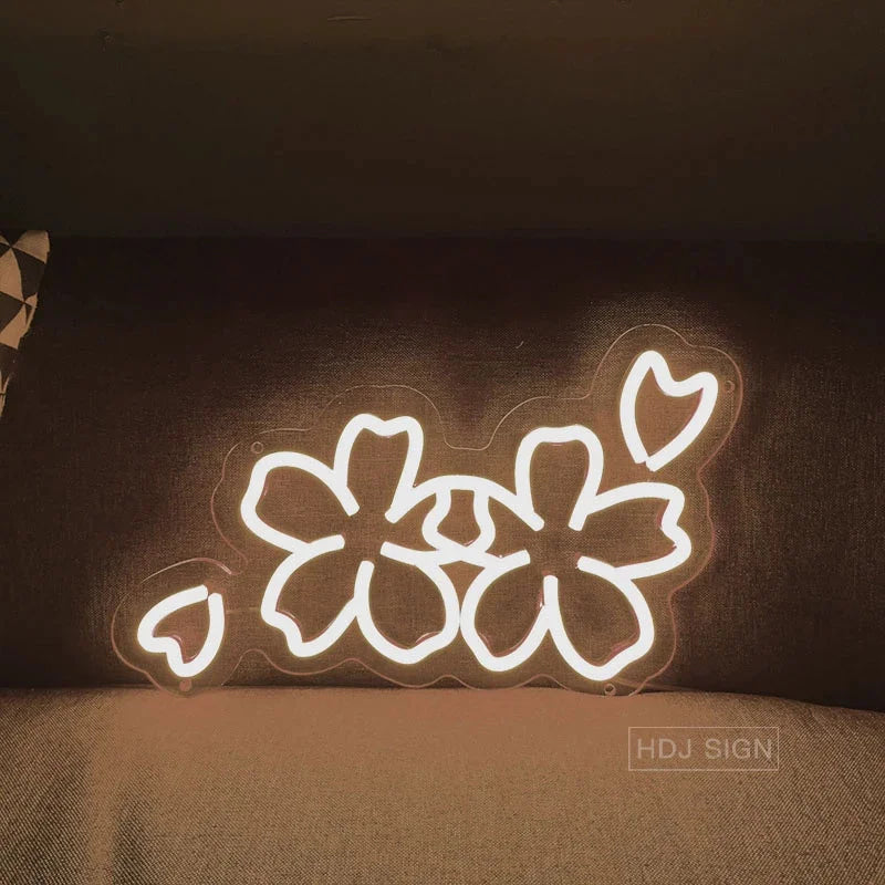 Sakura flower kawaii neon sign - decoration - display lights - kawaii - led - light up sign