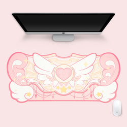 Sakura heart gaming mousepad - anime girl - card captor - sakura - egirl -