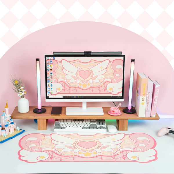 Sakura heart gaming mousepad - anime girl - card captor - sakura - egirl -