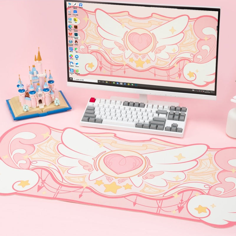 Lo Fi Anime Desk Mat Led Rgb Mousepad Neon Vaporwave - Etsy