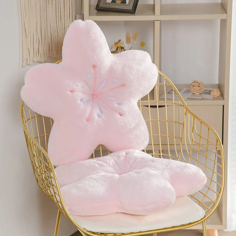 Sakura star plush pillow - cherry blossoms - pillow - pillows - sakura