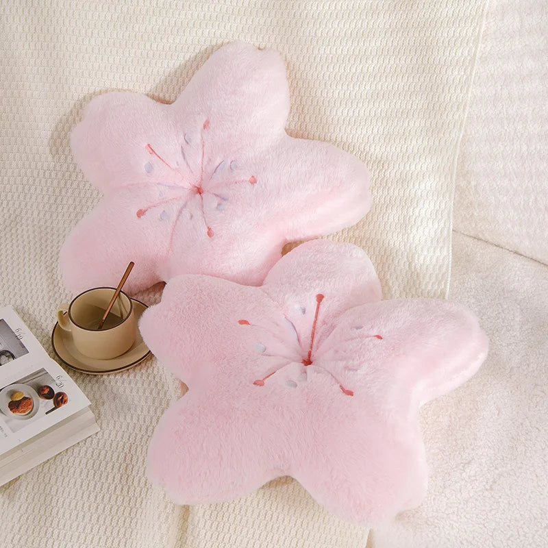 Sakura star plush pillow - cherry blossoms - pillow - pillows - sakura