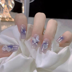 Short angelic press on nails - beauty - fairy-kei - fairycore - kawaii - nails