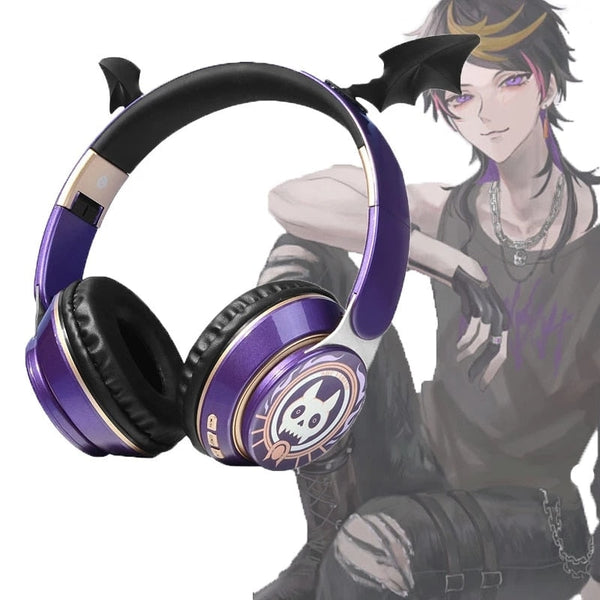 Shu yamino devilish bluetooth headset - anime - girl - devil - earphones - head