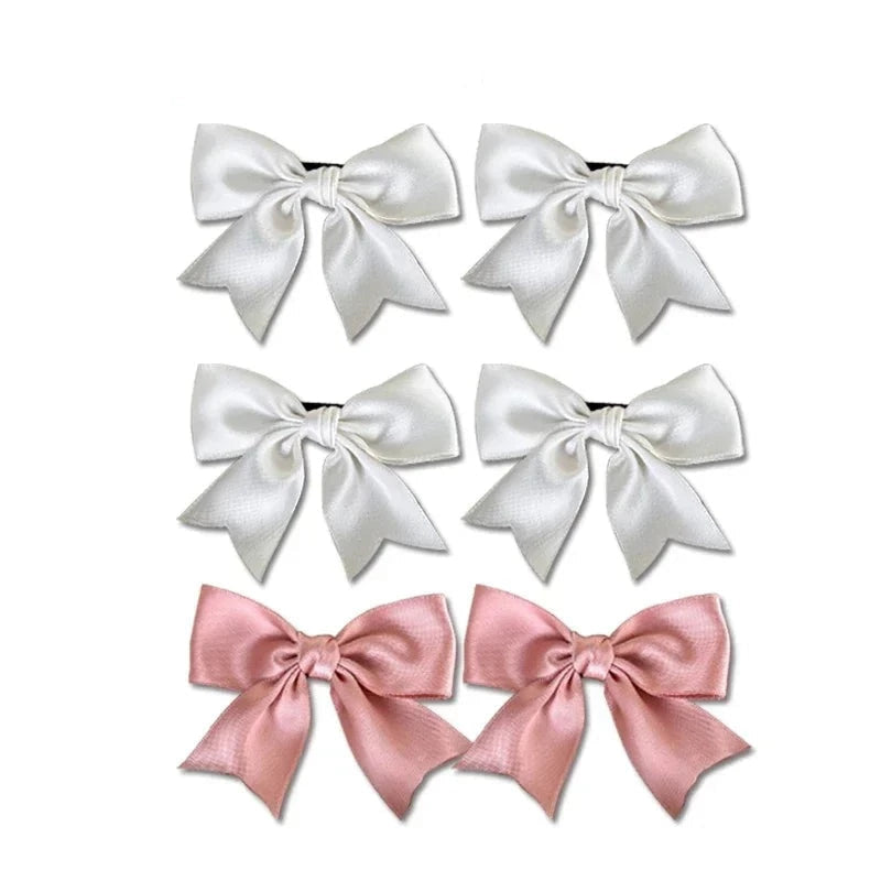 Silk ribbon bow hair clips - bows - hair accessory - clips - pins - kawaii