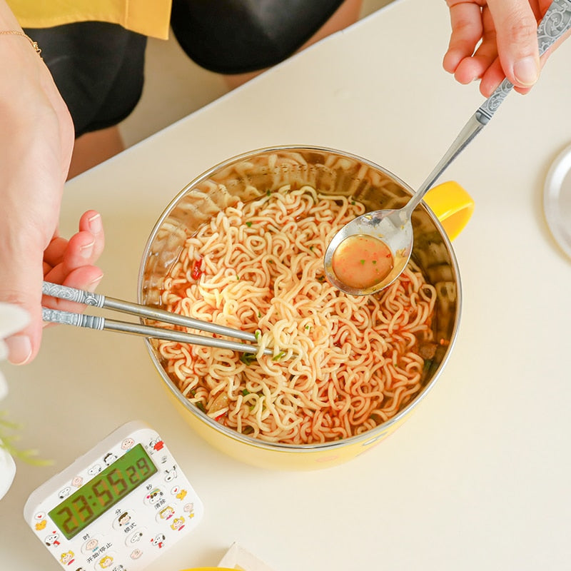 Silly duck ramen bowl - bowl - dinnerwear - flatware - kawaii - ramen