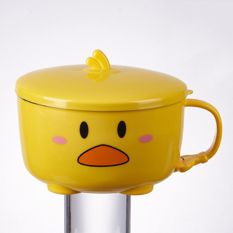 Silly duck ramen bowl - bowl - dinnerwear - flatware - kawaii - ramen