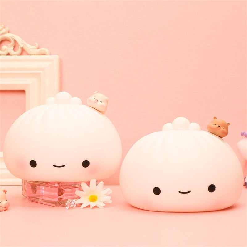 Smol dumpling lamp - desk lamp - dumpling - kawaii - led