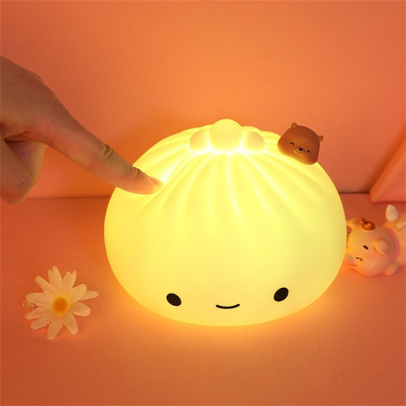 Smol dumpling lamp - desk lamp - dumpling - kawaii - led