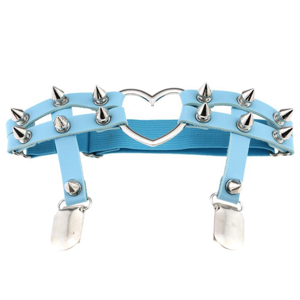 Spiky Heart Garter Belt Spiked Goth | Kawaii Babe Spiky Heart Garter Belt Spiked Goth | Kawaii Babe