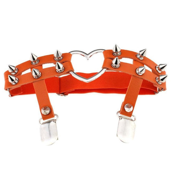 Spiky Heart Garter Belt Spiked Goth | Kawaii Babe Spiky Heart Garter Belt Spiked Goth | Kawaii Babe