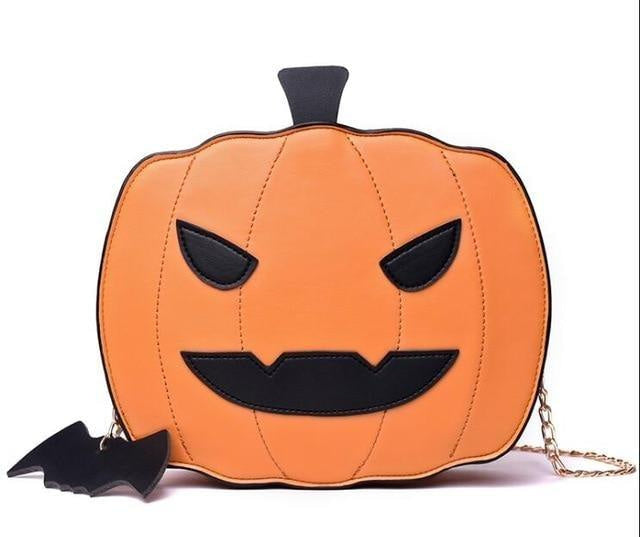 Kawaii spoopy pumpkin bag jack-o-lantern purse halloween